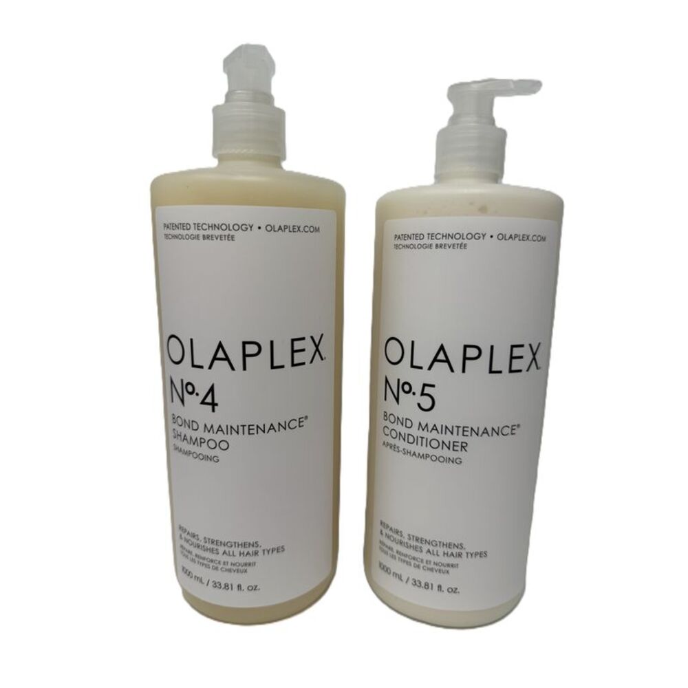 Olaplex Bond Maintenance No. 4 Shampoo and No. 5 Conditioner, 33.8 oz COMBO New